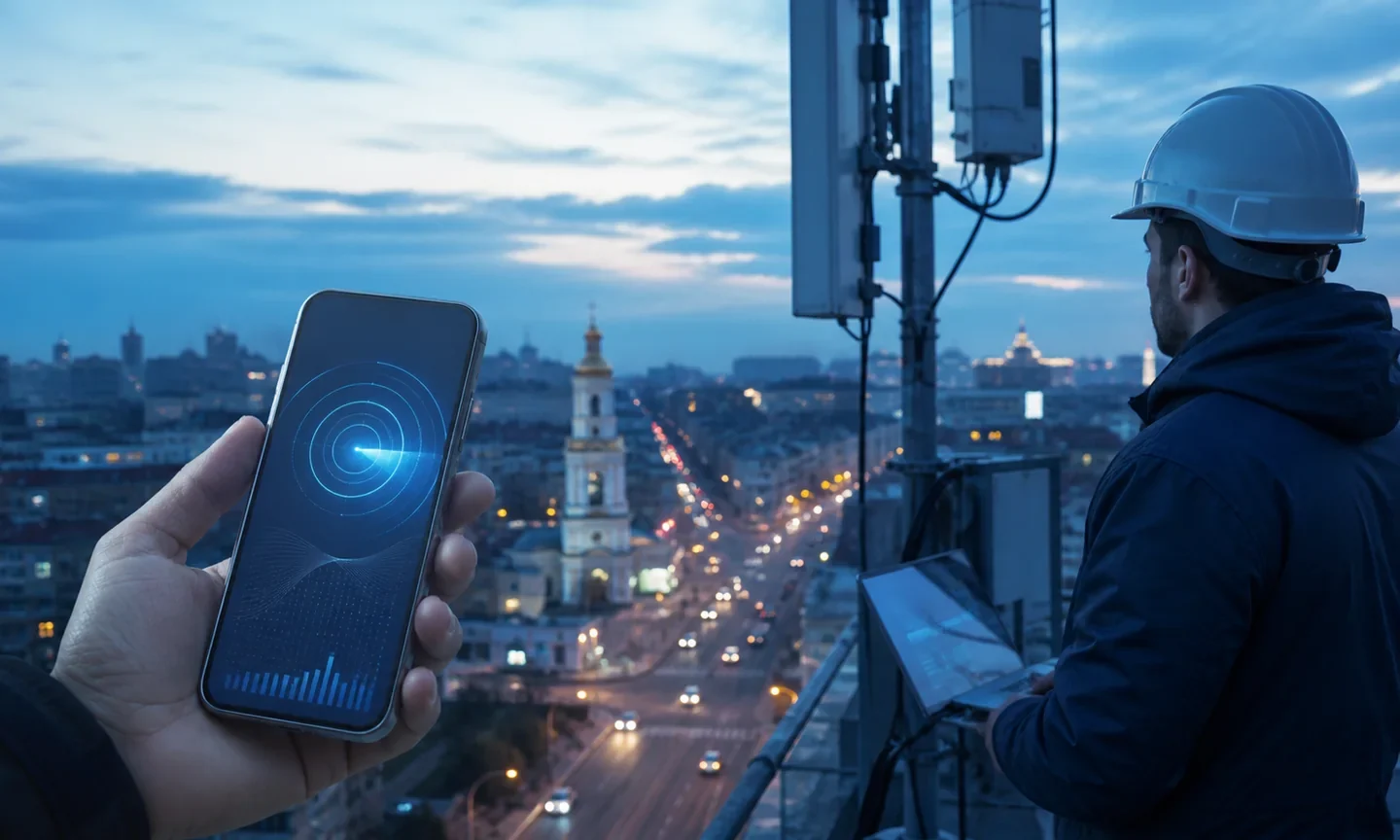 Тестування мобільної мережі 5G у центральній частині Києва