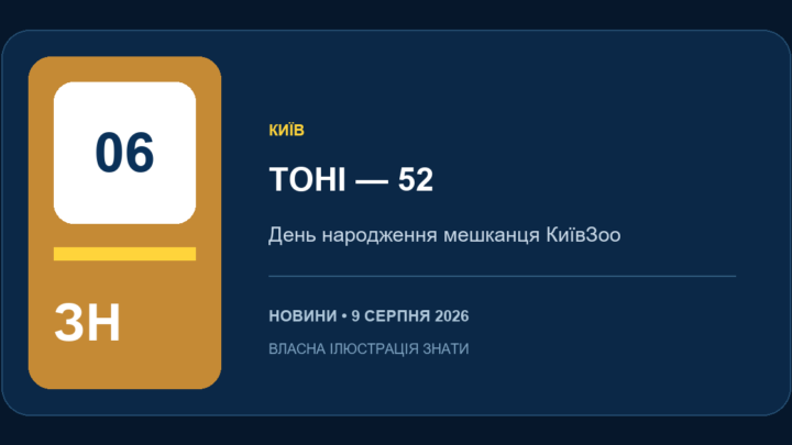 Горилі Тоні з КиївЗоо виповнилося 52 роки — власна ілюстрація ЗНАТИ